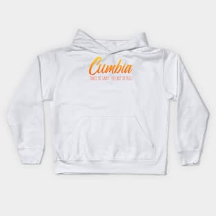 Cumbia makes me happy, you not so much - fire design Kids Hoodie